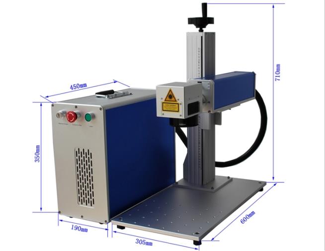 30w split laser markeringsmaskin for metallindustri metallgraveringsmaskin med høy kvalitet