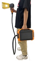 Håndholdt batterifiberlasermerkemaskin, dekkgraveringsmaskin